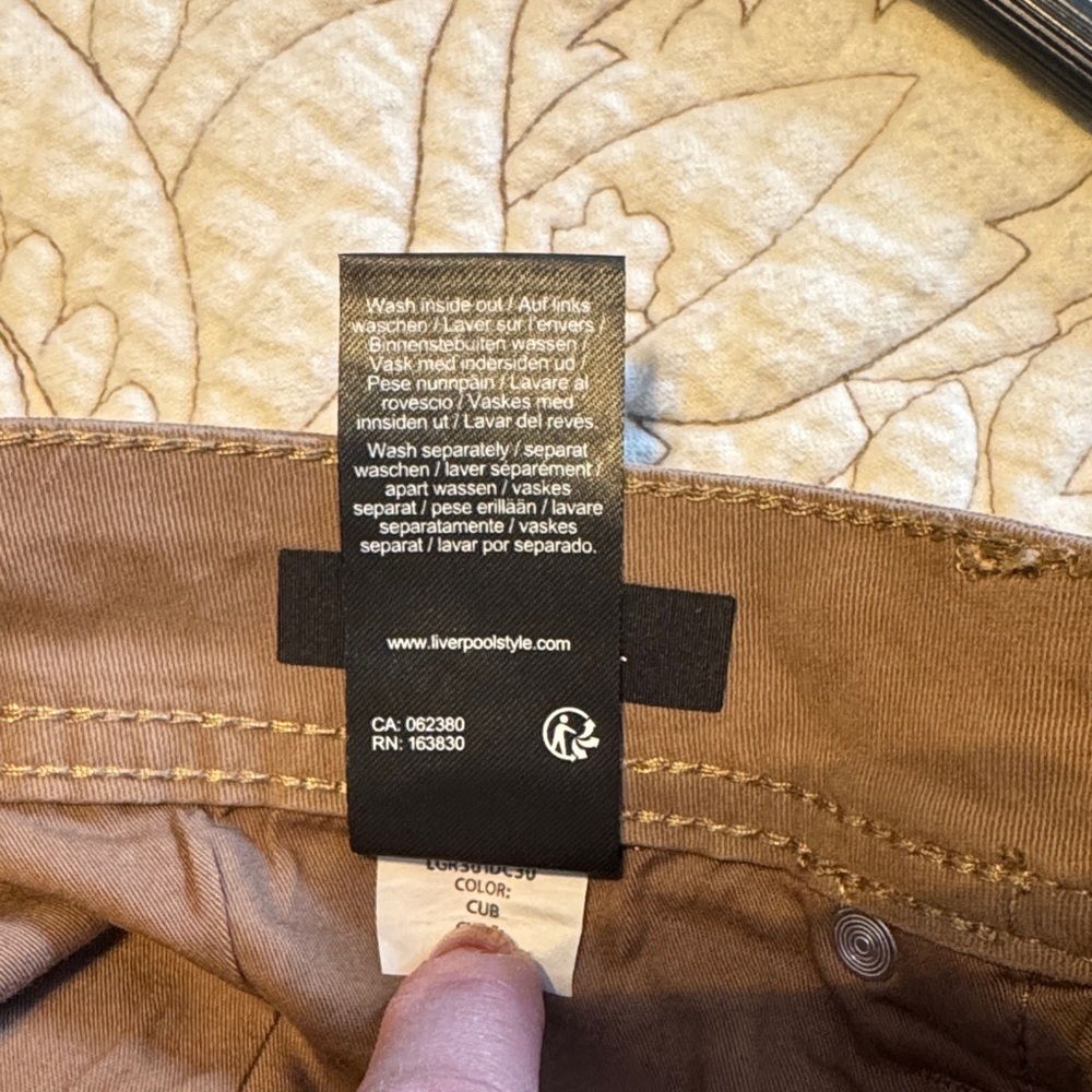 Liverpool Men's Tan Relaxed Jeans - Picture 5 of 7